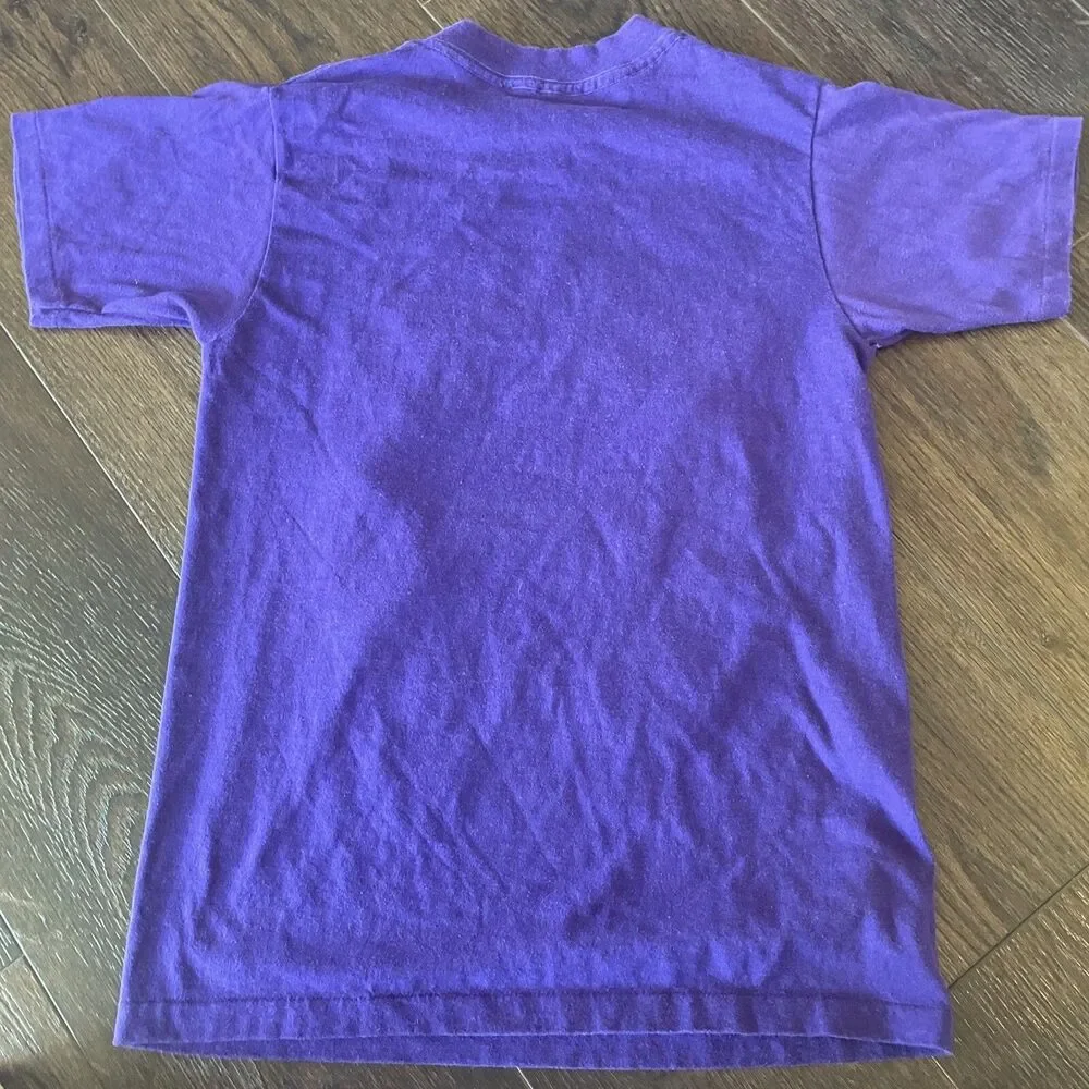 Vintage Los Angeles Lakers 88 World Champions Single Stitch T Shirt; Men’s Sz S